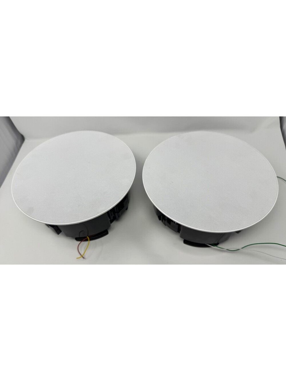 2 SONOS SONANCE In-Ceiling Speakers Pair Home Audio INCLGWW White Black 6"